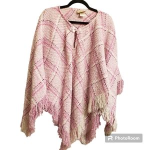 Alpaca Irish wool blend Boyne Valley Weaver pink tweed…